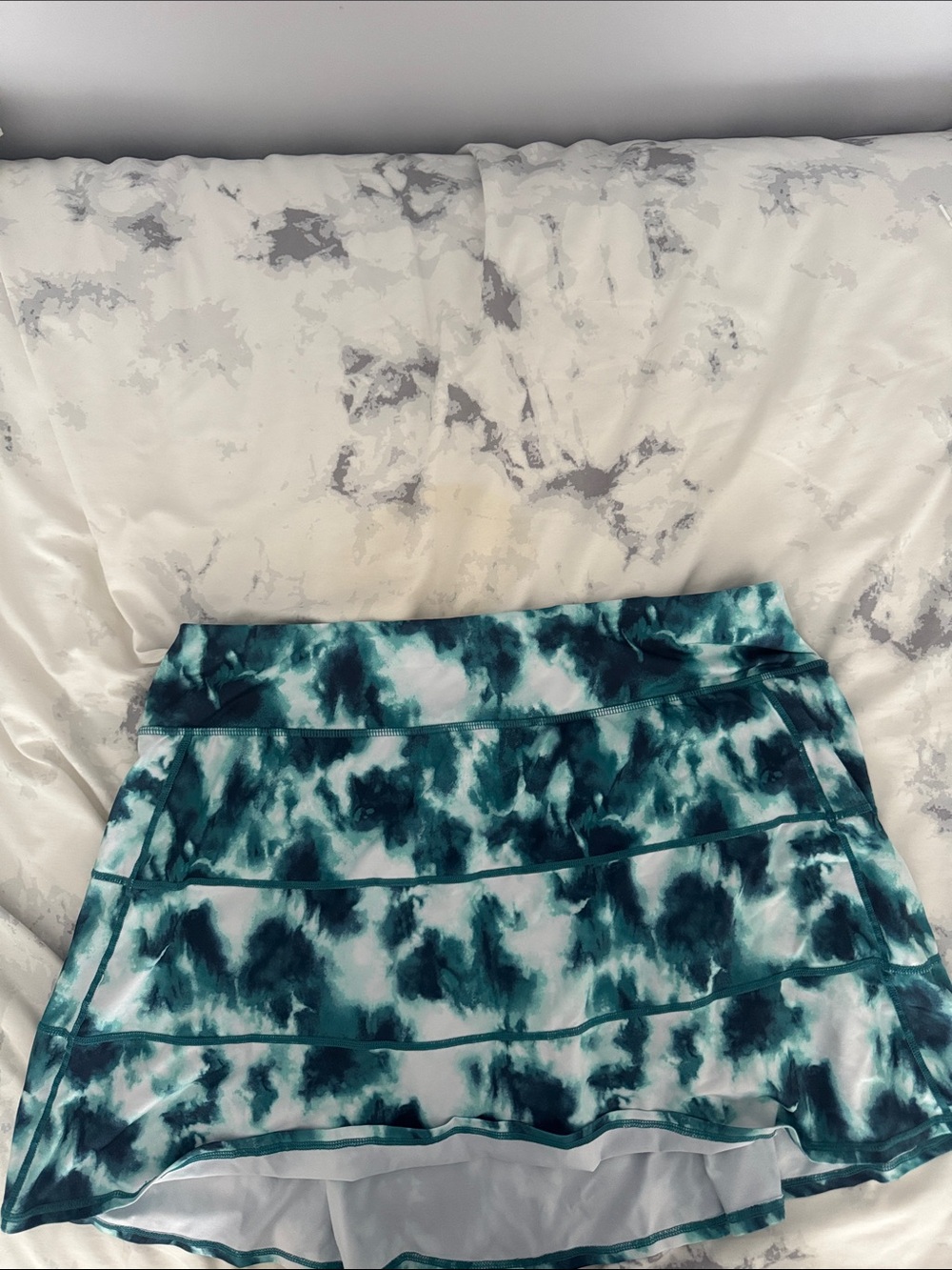 Teal Tie-Dye Skort